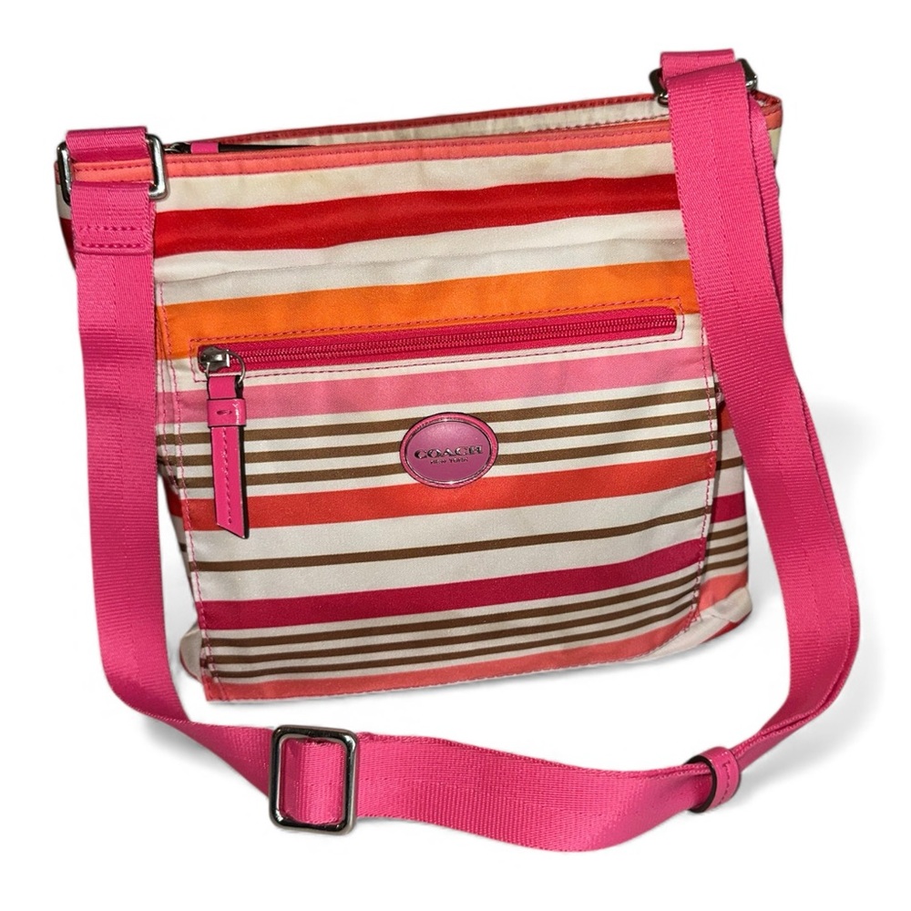 Coach Striped Crossbody Bag
